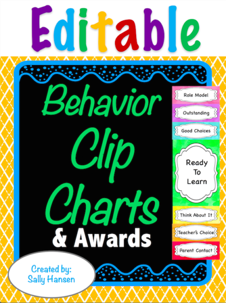 Behavior Management Clip Chart