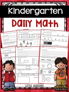 Kindergarten Daily Math Part 1