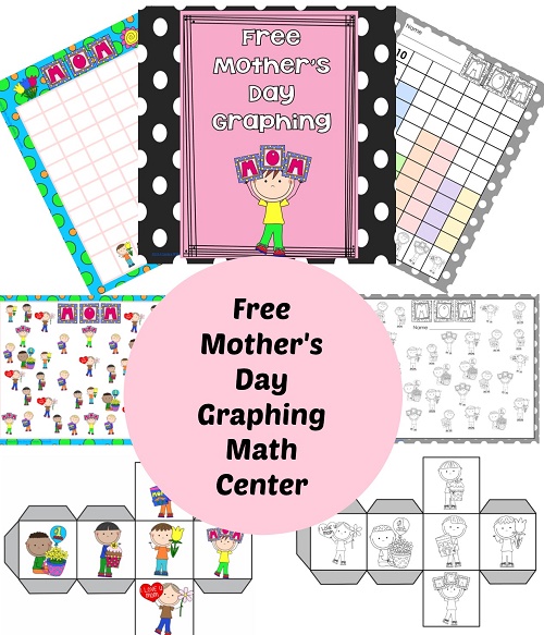 Free Mother's Day Count and Graph, Roll and Graph