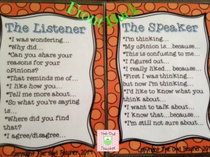 Speaking and Listening Cards