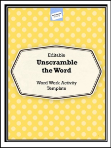 unscramble the word