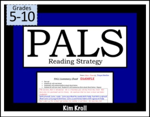 PALS Reading Strategy Cooperative Worksheet