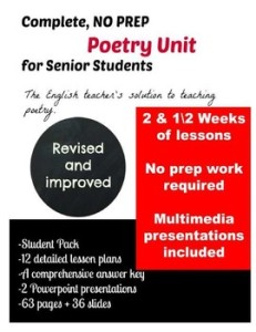 poetry unit senior