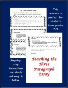 three para essay