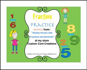 Fraction and Decimals Practice