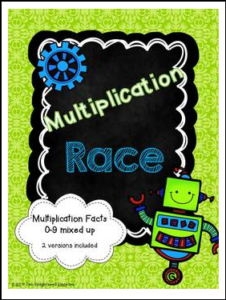 Multiplication Race Game