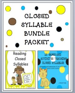 Closed Syllable Bundle Cover