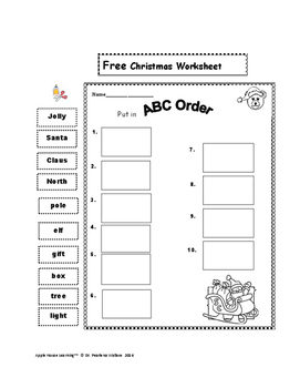 free language arts lesson – “free holiday (christmas) literacy activity” – the best of teacher entrepreneurs marketing cooperative free language arts lesson