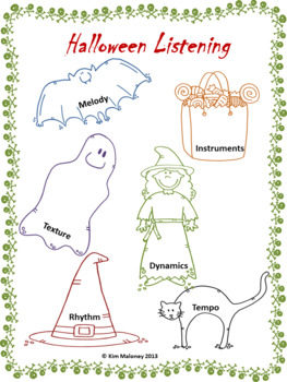 free misc lesson halloween music listening worksheets free download the best of teacher entrepreneurs marketing cooperative