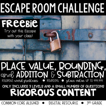 Free Math Lesson Escape Room Freebie Rounding Addition And Subtraction The Best Of Teacher Entrepreneurs Marketing Cooperative