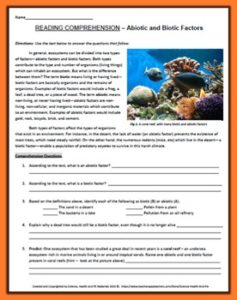 FREE SCIENCE LESSON – “Abiotic and Biotic Factors” – The Best of