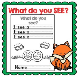 FREE LANGUAGE ARTS LESSON – “What do you see? See and write worksheet