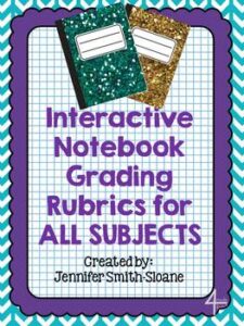 FREE MISC. LESSON – “FREEBIE Interactive Notebook Grading Rubric (All ...